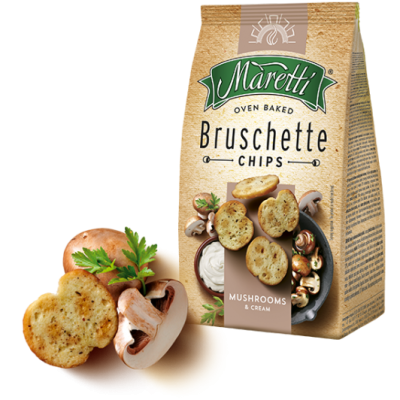 Bruschette Maretti Mushrooms & Cream 70gr 15 τεμ
