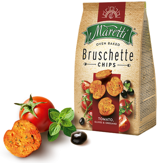 Bruschette Maretti Tomato Olive & Oregano 70gr 15 τεμ