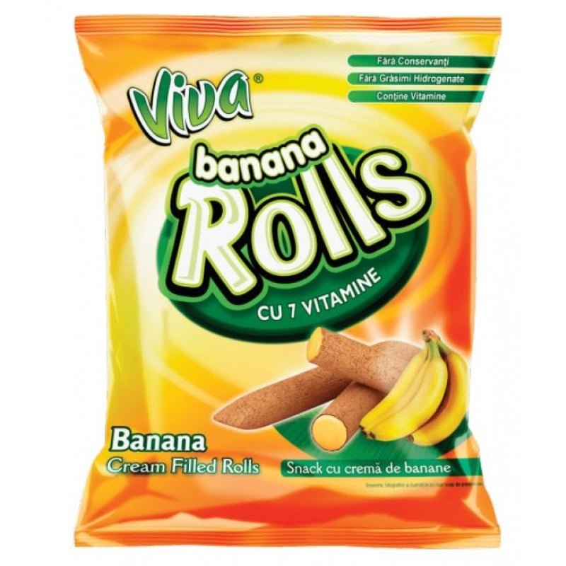 Viva Rolls Banana 100gr 18 τεμ
