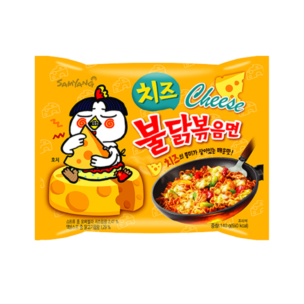 Buldak Noodles Ramen Chicken Cheese 130gr 5 τεμ