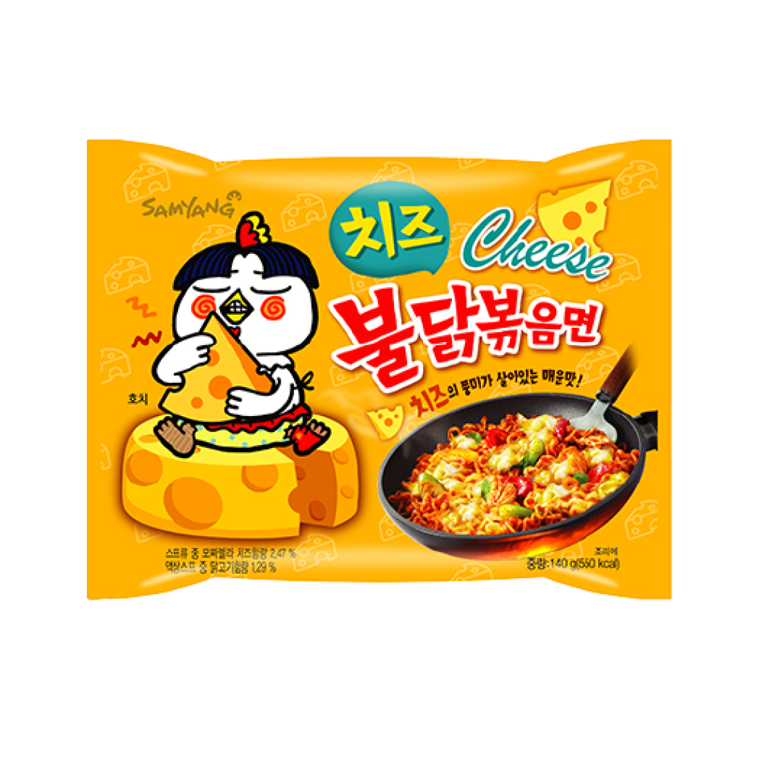 Buldak Noodles Ramen Chicken Cheese 130gr 5 τεμ