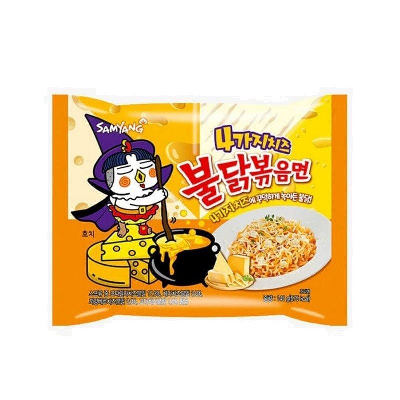 Buldak Noodles Ramen 4 Cheeses 130gr 5 τεμ