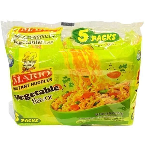 Mario Noodles Vegetable (5x70gr) 8 τεμ