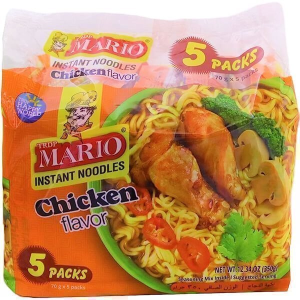 Mario Noodles Chicken (5x70gr) 8 τεμ