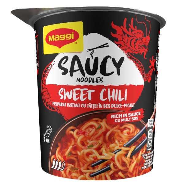 Maggi Noodles Spicy Sweet Chili Cup 75gr 8 τεμ