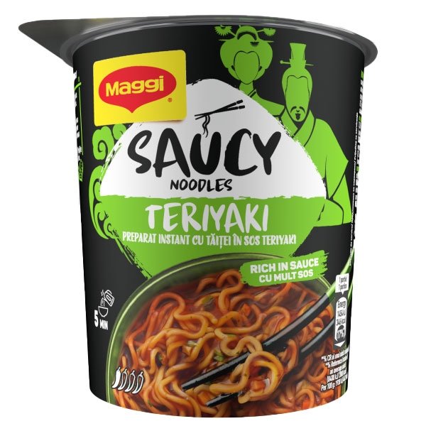 Maggi Noodles Spicy Teriyaki Cup 75gr 8 τεμ