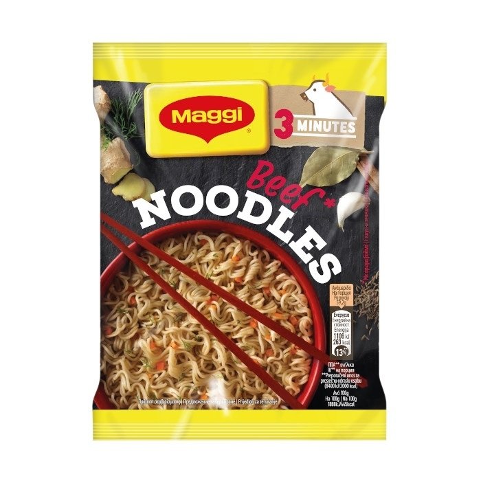 Maggi Noodles Beef 59.2gr 24 τεμ
