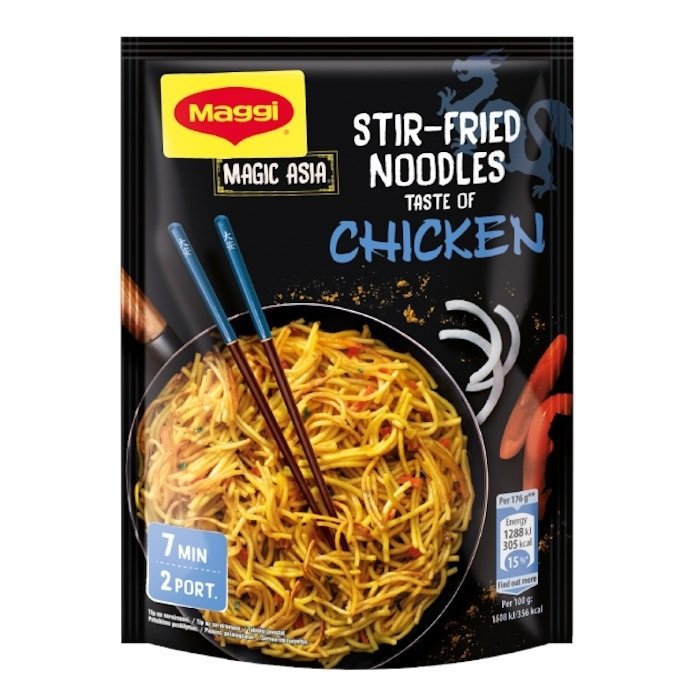 Maggi Noodles Chicken Bag 121gr 12 τεμ