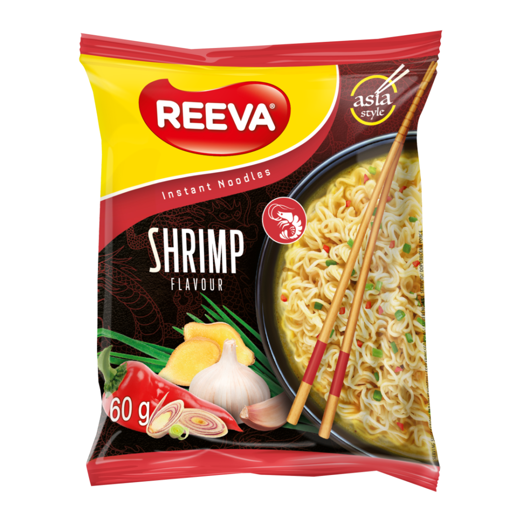 Reeva Noodles Shrimp 60gr 24 τεμ