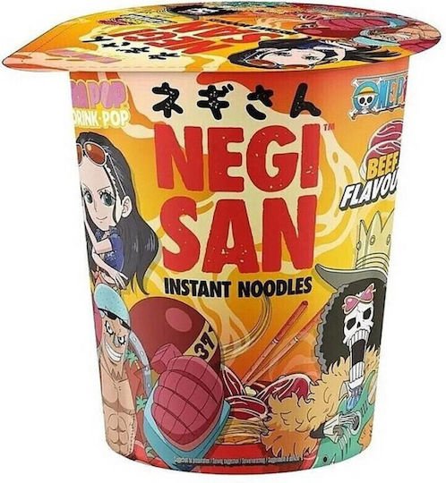 Ultra POP One Piece Noodles Cup Beef 65gr 8 τεμ